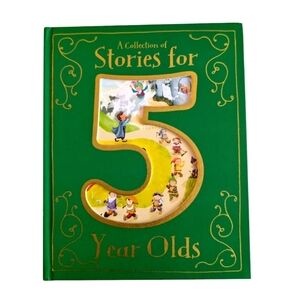 NWT Collection of Stories for a 5 Years Old Green Storybook Hardcover